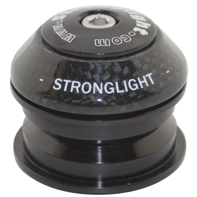 JEU DIRECTION SEMI INTEGRE 1"1-8 (44MM) STRONGLIGHT RAZ ALU ROULEMENTS ANNULAIRES CUVETTE SUPERIEURE CARBONE