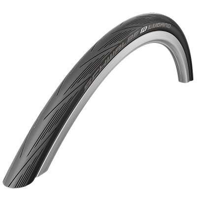 PNEU ROUTE 700 X 23 SCHWALBE LUGANO2 NOIR TR (23-622)