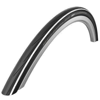 PNEU ROUTE 700 X 25 SCHWALBE LUGANO2 NOIR BANDE BLANC TR (25-622)