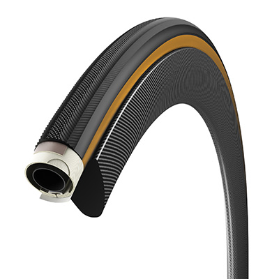 BOYAU ROUTE 700 X 25 VITTORIA RALLY NOIR-BEIGE 320G