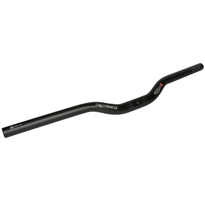 CINTRE VTT DEMI RELEVE ERGOTEC 5  M ALU NOIR DIAM 25,4MM L 590MM RELEVE 30MM (HOMOLOGUE NIVEAU 5)