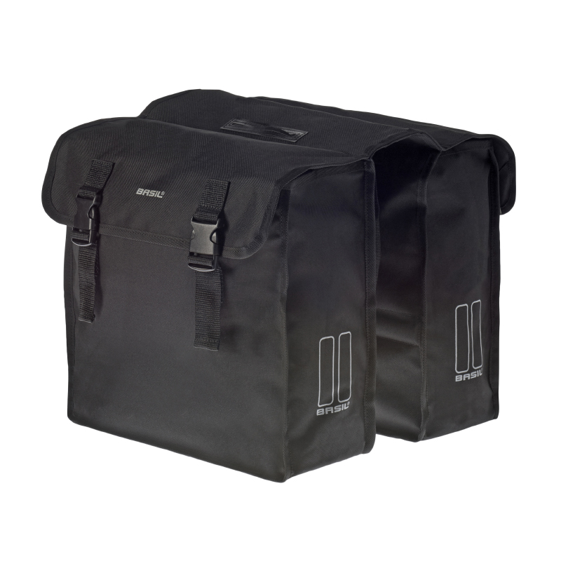 SACOCHE ARRIERE VELO DOUBLE BASIL MARA  XL 35L NOIR (43X14X36CM)