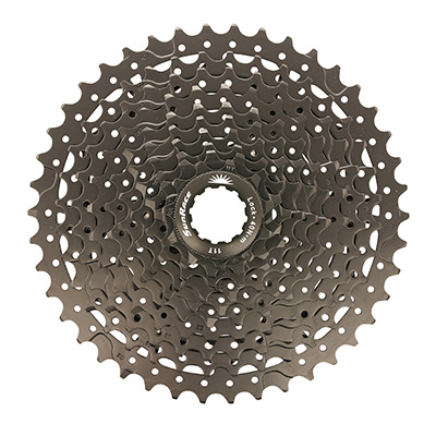 CASSETTE 10V. SUNRACE MS3 11-42 VTT POUR SHIMANO NOIR (LIVRE EN BOITE) (11-13-15-18-21-24-28-32-36-42) (2 BLOCS + PIGNONS)