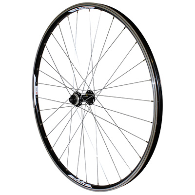 ROUE VTT DISQUE - PATIN BLOCAGE 29" M670 AVANT NOIR RENFORCE MOYEU SHIMANO ACERA QC400 CENTERLOCK JANTE 19C 32 RAYONS