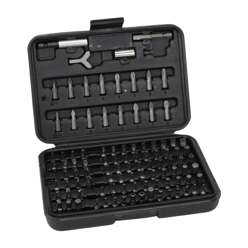 EMBOUTS DE SERRAGE ET VISSAGE 1-4 UNIVERSEL ADAPTABLE TOURNEVIS - PERCEUSE - CLIQUET A DOUILLE (COFFRET 100 PIECES) -P2R- EMBOUTS DE SERRAGE ET VISSAGE 1-4 UNIVERSEL ADAPTABLE TOURNEVIS - PERCEUSE - CLIQUET A DOUILLE (COFFRET 100 PIECES) -P2R-