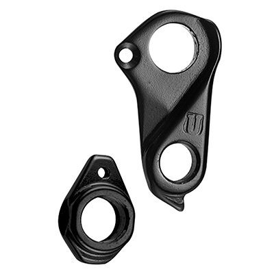 PATTE DE DERAILLEUR ALU MARWI GIANT GH-183 AVEC CUVETTE D'AXE (VENDU A L'UNITE SUR CARTE)