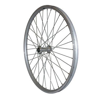 ROUE VTT PATIN BLOCAGE 24" ER10 AVANT ARGENT MOYEU ALU JANTE 19C