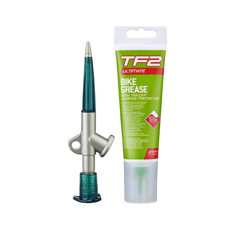 GRAISSE VELO WELDTITE TF2 BIKE GREASE AU TEFLON AVEC PISTOLET (TUBE 125ML)