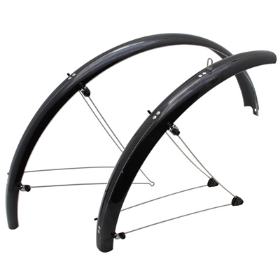 GARDE BOUE VTT TRINGLES 26" STRONGLIGHT COUNTRY 60MM NOIR (PAIRE) AVEC FIXATION CLASSIC TRINGLES INOX