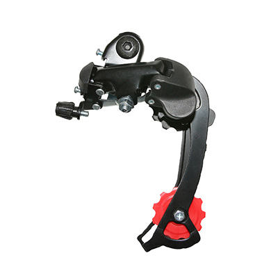 DERAILLEUR VTT ARRIERE P2R 8-7V. TZ CHAPE LONGUE NOIR A VISSER (COMPATIBLE SHIMANO JUSQU'A 30DTS)