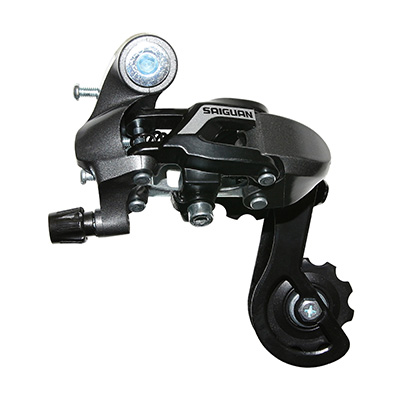 DERAILLEUR ROUTE ARRIERE P2R 6-7V. SEVEN CHAPE COURTE A VISSER NOIR