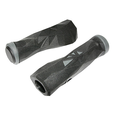 POIGNEE VTT NEWTON PROBIKE ERGONOMIQUE NOIR-GRIS L130MM (PAIRE)