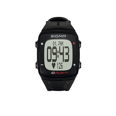 MONTRE GPS CARDIO SIGMA ID.RUN HR NOIR 10 FONCTIONS DONT DISTANCE ET VITESSE GPS PRISE DE LA FREQUENCE CARDIAQUE AU POIGNET