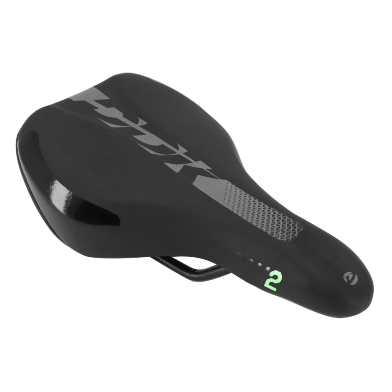 SELLE JUNIOR NEWTON RAW NOIR  230X130MM RAIL ACIER NOIR