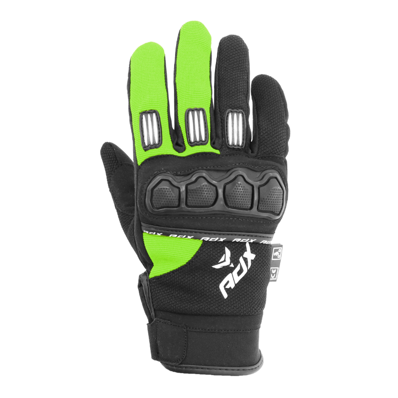 GANTS CROSS ADX TOWN NOIR-VERT FLUO  T 6 (XXS)  ENFANT  (HOMOLOGUE EN 13594:2015)