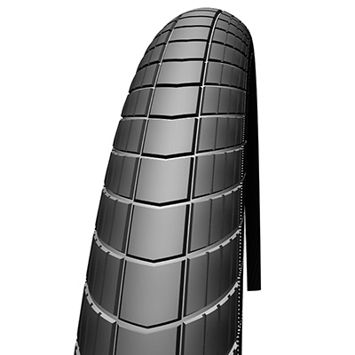 PNEU VTT URBAIN 26 X 2.15 SCHWALBE BIG APPLE NOIR TR (55-559) RENFORT K-GUARD FLANC REFLEX