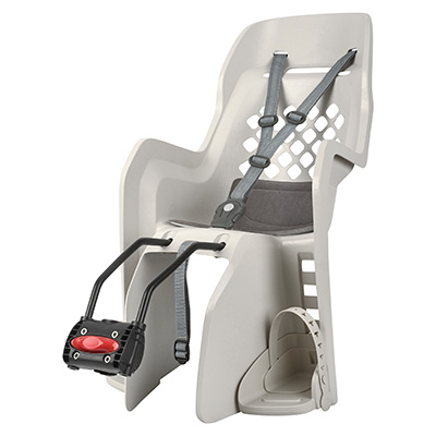 PORTE BEBE-SIEGE ENFANT ARRIERE POLISPORT A FIXER SUR CADRE JOY CREME COUSSIN GRIS (9 A 22KGS) HOMOLOGUE EN 14344 PORTE BEBE-SIEGE ENFANT ARRIERE POLISPORT A FIXER SUR CADRE JOY CREME COUSSIN GRIS (9 A 22KGS) HOMOLOGUE EN 14344