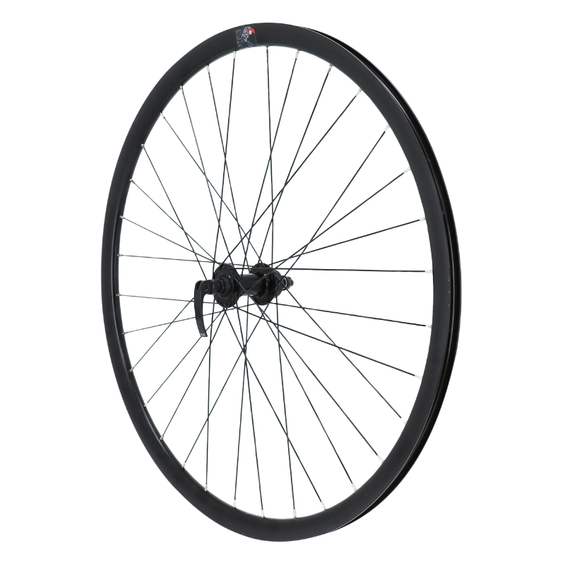 ROUE GRAVEL - ROUTE DISQUE BLOCAGE 700 PULSE 17 AVANT MOYEU BILLE CENTERLOCK NOIR JANTE 17C 32 RAYONS ACIER NOIR