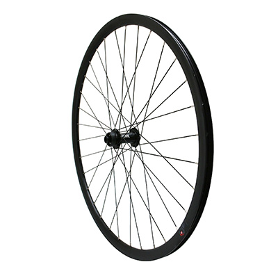 ROUE GRAVEL - ROUTE DISQUE 700 PULSE 19 AVANT MOYEU ROULEMENT CENTERLOCK NOIR TUBELESS READY AXE TRAVERSANT 12-100MM JANTE 19C 32 RAYONS ACIER NOIR