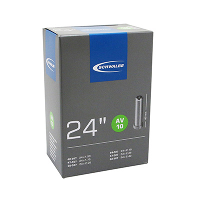 CHAMBRE A AIR VELO 24 X 1.50-2.35 SCHWALBE VALVE STANDARD (AV10)