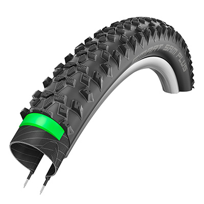 PNEU VTT - VAE 29 X 2.10 SCHWALBE SMART SAM PLUS ADDIX NOIR TR (54-622) DOUBLE DEFENSE RENFORT GREENGUARD HOMOLOGUE VAE E50