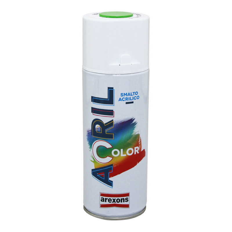 BOMBE DE PEINTURE AREXONS ACRYLIQUE VERT RAL 6018 (KAWASAKI-DERBI) (AEROSOL 400 ML) (3981)