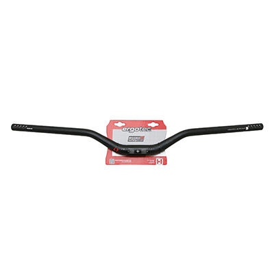 CINTRE VTT RELEVE ERGOTEC RISER BAR ALU NOIR DIAM 31,8MM L 780MM  RELEVE 50MM (HOMOLOGUE NIVEAU 6)