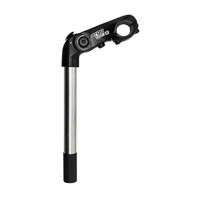 POTENCE CITY A PLONGEUR ERGOTEC KOBRA VARIO REGLABLE 22.2MM POUR CINTRE 25.4MM L 90MM NOIR (PLONGEUR 230MM)