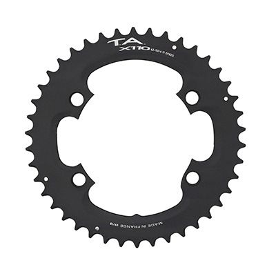 PLATEAU ROUTE 4BRA D.110 POUR SHIMANO ULTEGRA R8000 - 6800 TA X110 42DTS EXTERIEUR COMPATIBLE SHIMANO 105  5800+R7000-DURA ACE 9000+9100 NOIR 11V.  (PENSER A COMMANDER LE KIT INTRAVIS CORRESPONDANT)