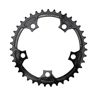 PLATEAU ROUTE 5BRA D.110 TA SYRIUS 42DTS EXTERIEUR NOIR ALU 7075 TYPE SHIMANO 10-11V.