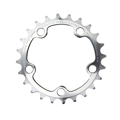 PLATEAU ROUTE 5BRA D.74 TA ZELITO 28DTS TRIPLE INTERIEUR ARGENT ALU 7075 TYPE SHIMANO 9-10V.