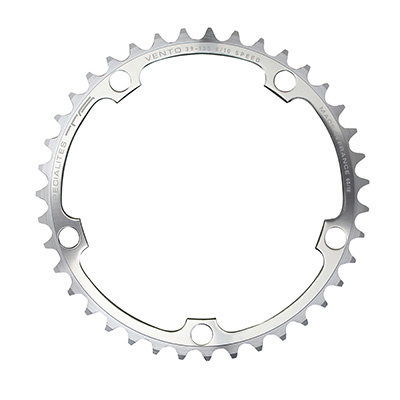 PLATEAU ROUTE 5BRA D.135 TA VENTO 39DTS INTERIEUR ARGENT ALU 7075 TYPE CAMPAGNOLO 9-10V.