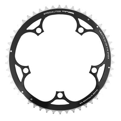 PLATEAU ROUTE 5BRA D.135 TA VENTO 50DTS EXTERIEUR NOIR ALU 7075 TYPE CAMPAGNOLO 9-10V.