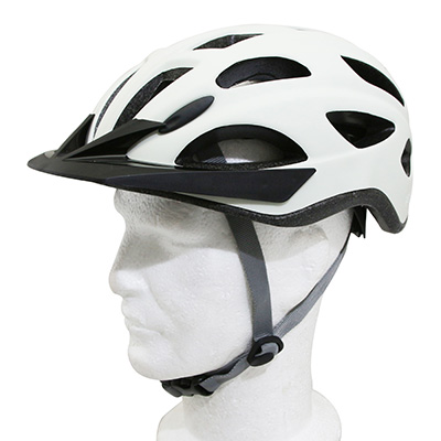 CASQUE VELO CITY ADULTE POLISPORT CITYGO CREME TAILLE 52-59 SYSTEM QUICK LOCK AVEC LUMIERE INTEGREE