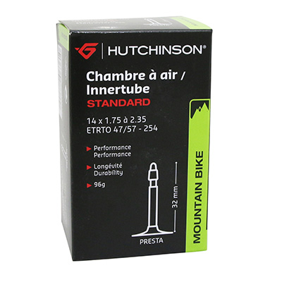 CHAMBRE A AIR VELO 14 X 1.75 HUTCHINSON VALVE PRESTA 32MM 80G