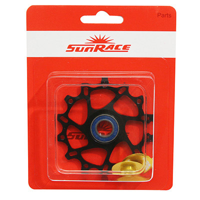 GALET DERAILLEUR SUNRACE 14 DENTS CERAMIC POUR DERAILLEUR 12-11-10V.  MS30-MX60-MZ80 (VENDU A L'UNITE) - COMPATIBLE SRAM 12V.