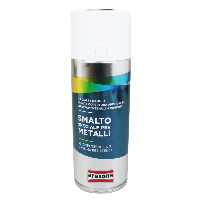 BOMBE DE PEINTURE AREXONS SMALTO SPECIAL METAL SATIN NOIR INTENSE MAT RAL 9005 AEROSOL 400 ML (3850)