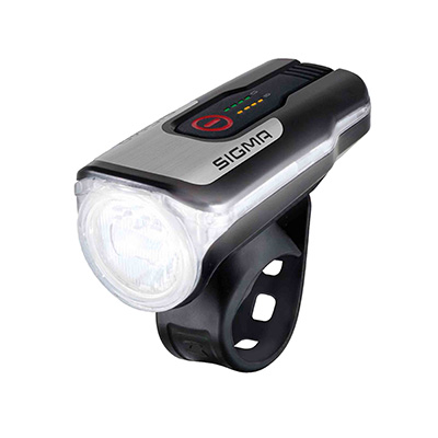 ECLAIRAGE VELO USB AVANT SIGMA AURA 80 LUX (AUTONOMIE 4H MODE STANDARD, 6H MODE MEDIUM ET 15H MODE ECO) NOIR - HOMOLOGUE - ADAPTE L'ECLAIRAGE EN FONCTION DE LA LUMINOSITE