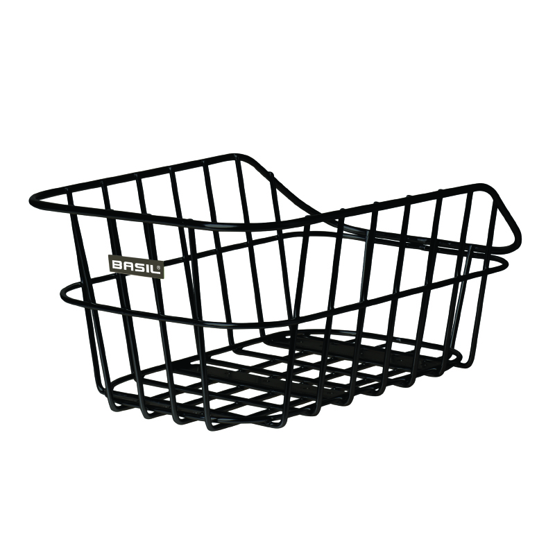 PANIER ARRIERE ALU BASIL CENTO NOIR (45X33X21CM)