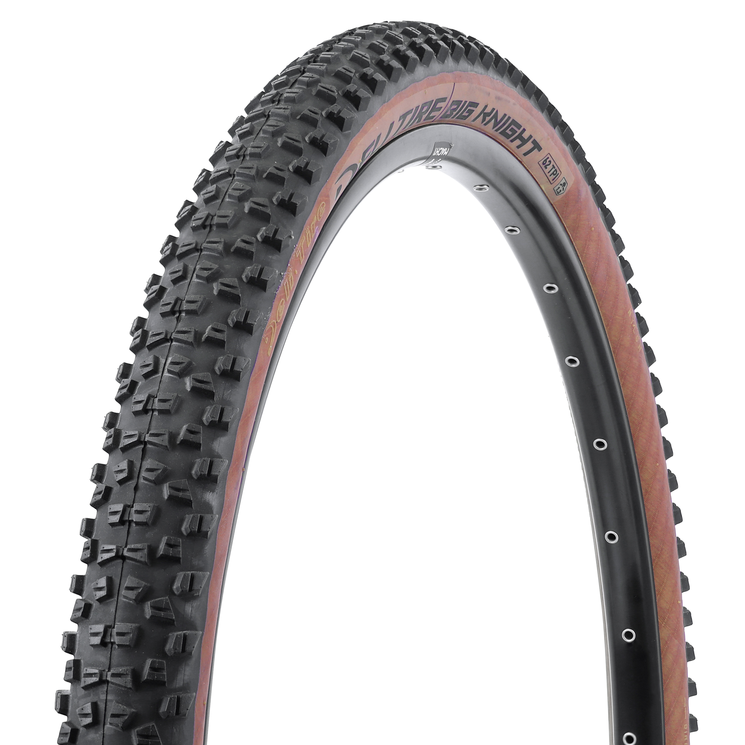 PNEU VTT 29 X 2.10 DELI TS TANWALL NOIR FLANC MARRON RENFORCE ANTI-CREVAISON (54-622) (OFFRE SPECIALE)