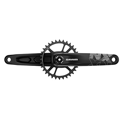 PEDALIER VTT SRAM 12V. NX EAGLE NOIR DUB AXE INTEGRE 175MM 32DTS DIRECT MOUNT  (AXE 29MM)