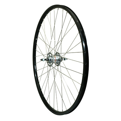 ROUE VTC 700 X 35 - 28" ER20 ARRIERE NOIR DOUBLE PAROI MOYEU NEXUS 3V FREIN TAMBOUR 36 RAYONS INOX (SG-3R40)