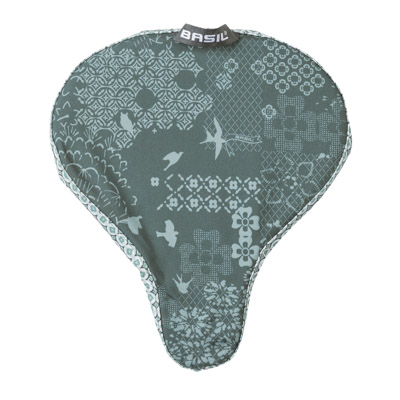 COUVRE SELLE VELO BASIL BOHEME WATERPROOF VERT FORET (28X23CM)