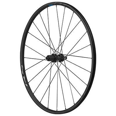 ROUE ROUTE DISQUE 700 SHIMANO RS370 ARRIERE 11-10V CENTERLOCK TUBELESS READY AXE TRAVERSANT 12-142MM NOIR (HAUTEUR JANTE 23MM)