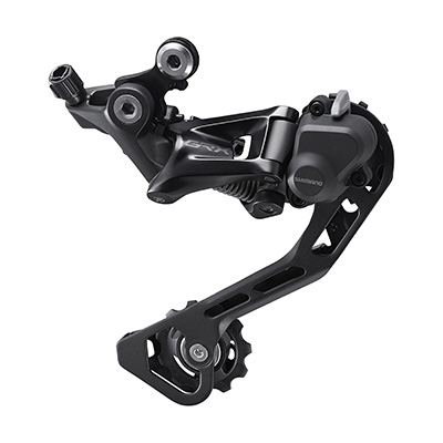 DERAILLEUR ROUTE - GRAVEL ARRIERE SHIMANO 10V. GRX400 NOIR DOUBLE