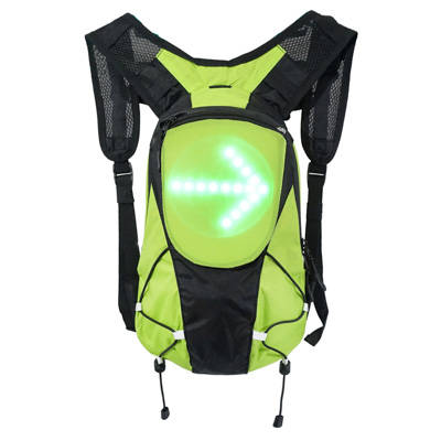 SAC A DOS AVEC SIGNALISATION INTEGREE 48 LEDS AVEC INDICATEUR DIRECTION ET TELECOMMANDE CINTRE SANS FIL (H12XL12CM)  - CAPACITE 5L - RECHARGEABLE USB