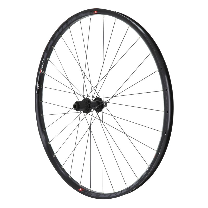 ROUE VTT DISQUE 29" TRUCKY 30 TUBELESS READY ARRIERE CENTERLOCK NOIR MOYEU SHIMANO TC500 11-10V AXE TRAVERSANT 12-142  JANTE 30C 32 RAYONS