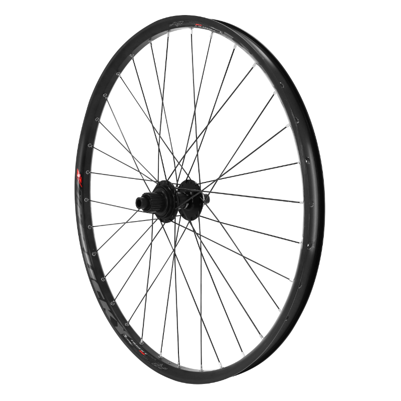 ROUE VTT DISQUE 27.5" TRUCKY 30 TUBELESS READY ARRIERE CENTERLOCK NOIR MOYEU SHIMANO TC500 CASSETTE MICROSPLINE 12V AXE TRAVERSANT 12-142  JANTE 30C 32 RAYONS