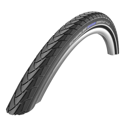 PNEU CITY 650 X 35A SCHWALBE MARATHON PLUS NOIR TR (26 X 1 3-8) (37-590) RENFORT FLANC REFLEX