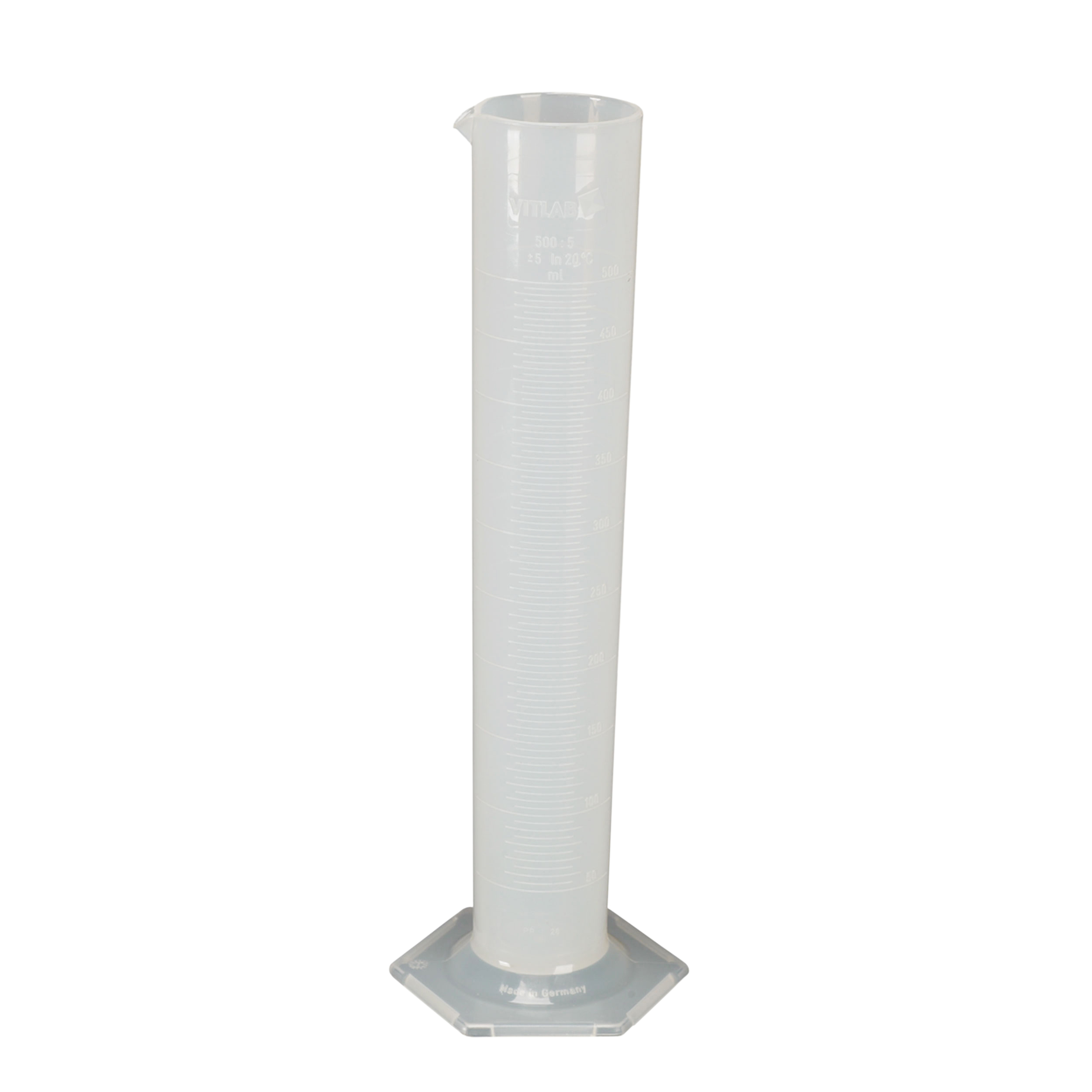 DOSEUR-EPROUVETTE PRESSOL EN POLYPROPYLENE GRADUE TRANSPARENT  500ML  (VENDU A L'UNITE)